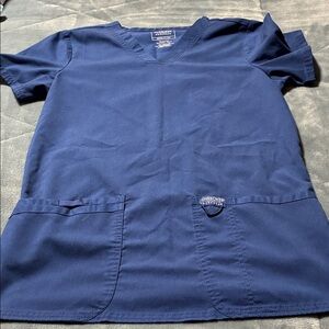 Cherokee Navy V-Neck Medical Scrub Top